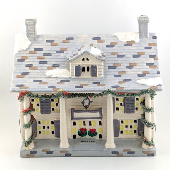 Vintage Department 56 Snow Village Cumberland House 50245 Retired Working Light - Picture 1 of 15